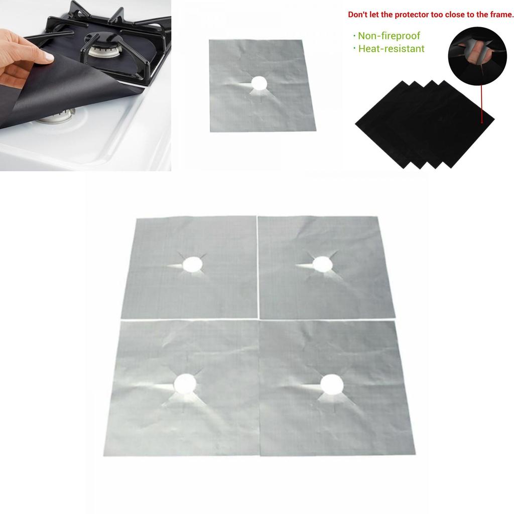 Easy-clean Gas Stove Protector Mats In Multiple Colors And Sizes