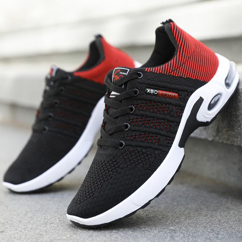 Men's Shoes Fly-woven Breathable Sports and Leisure Shoes Fashionable Versatile Simple Travel Shoes Support