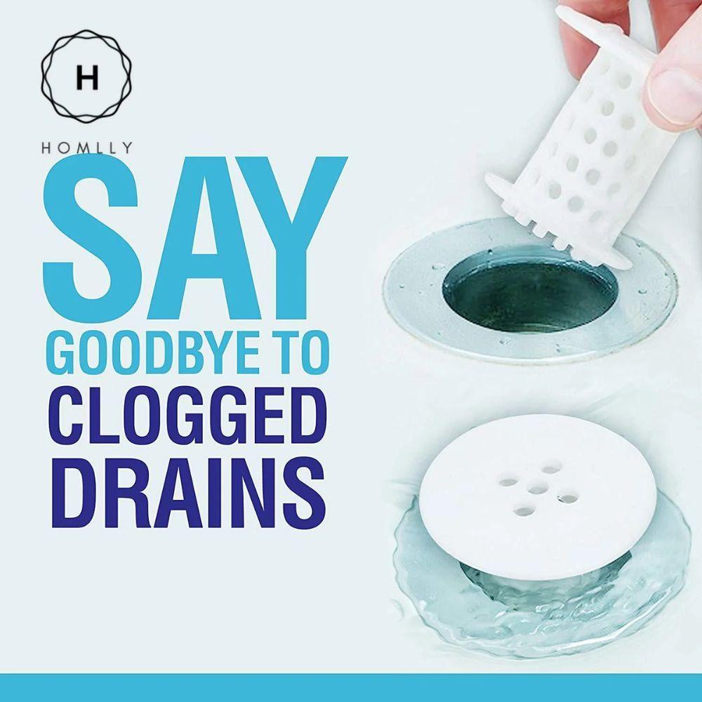 Homlly Tub Shroom Drain Protector Hair Catcher Strainer (  x5pcs)