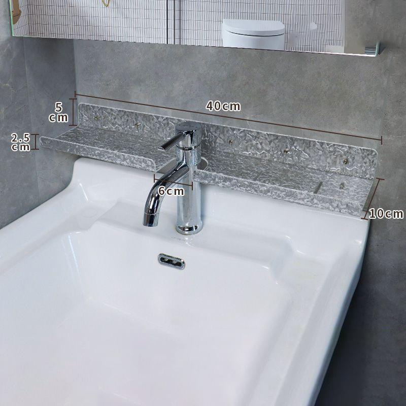 Acrylic Bathroom Shelf Organizer Over The Faucet,Bathroom Sink Shelf Over Faucet,Countertop Organizer Kitchen Above Sink Rack