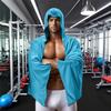 Hooded Towel Adult Shower Towel Wrap 55.12x23.62in Quick Drying UV Protection Water Absorption Cool Cloak For Spa Day Boat
