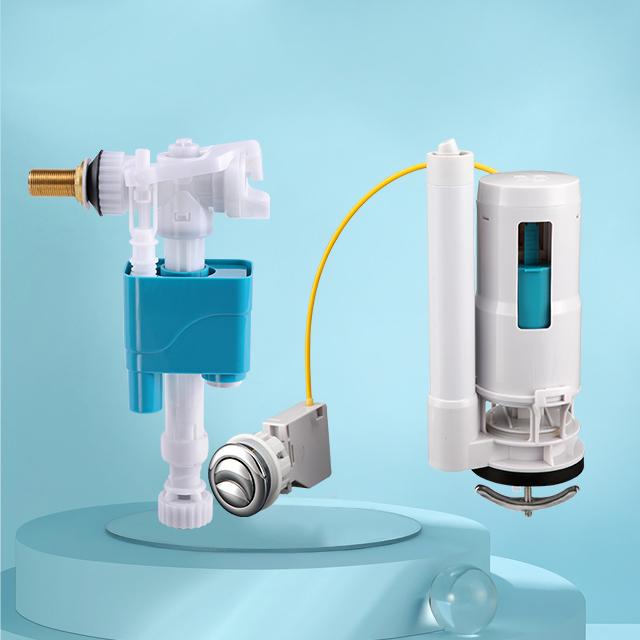 Top Quality Economic Toilet Repair Kit Hand Control Manual Flush Valve Plastic Toilet Tank Cistern Fittings