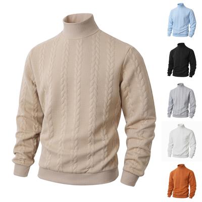 Men's Casual Round Neck Long-sleeved Knit Top