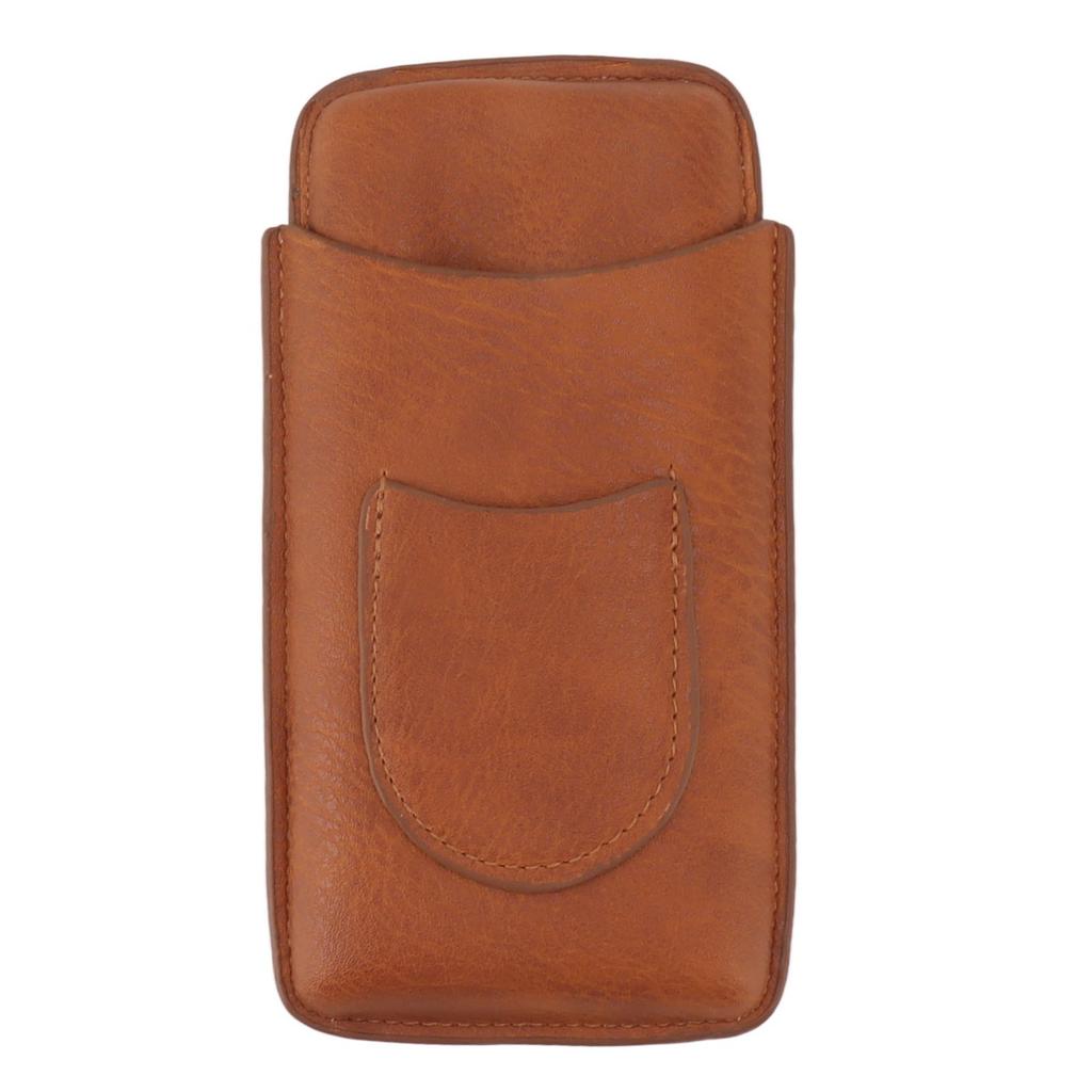 3 Fingers Cigar Case Artificial Leather Waterproof Portable Travel Cigar Box for Outdoor Business
