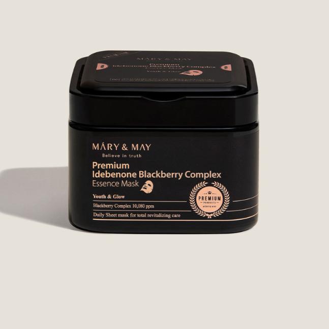 Mary&May Idebenone + Blackberry Complex Essence Mask – 20 Sheets