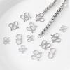 10pcs 20pcs Stainless Steel W S Shape Necklace Clasps Hooks DIY Jewelry Making Finding Bracelet Supplies Accessories Wholesale