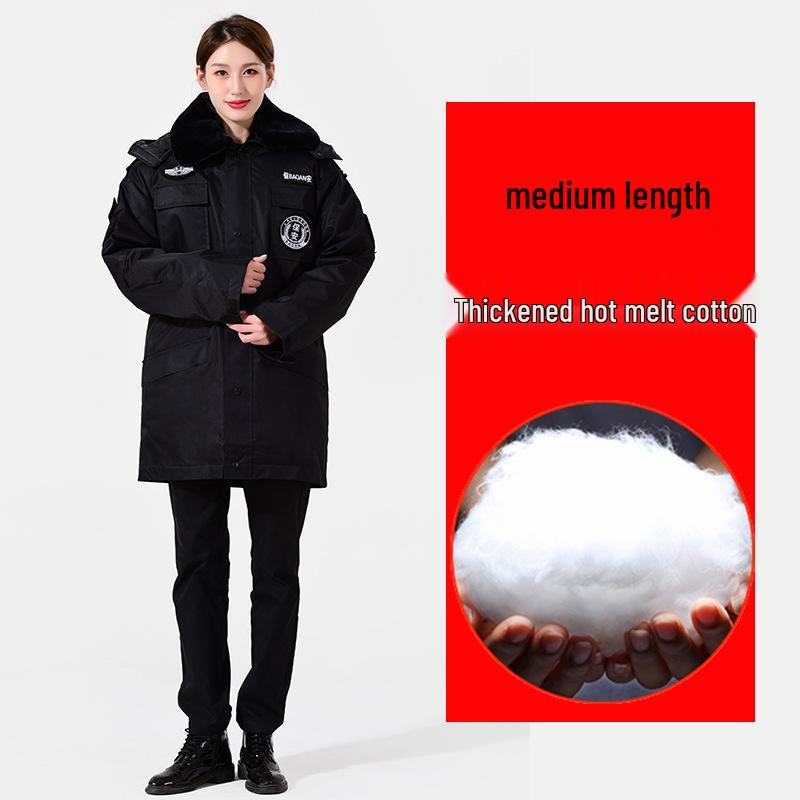 

Чоловіче зимове бавовняне пальто: Морозостійкий та теплий, до -40°C, Ідеальний для охорони та захисту праці. 160