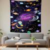 Kawaii Space Astronaut Corgi Dog Planets Stars Galaxy Wall Tapestry Cute Decor for Kids Bedroom Nursery Dorm Gift