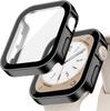 Tempered Glass+Cover For Apple Watch 11 10 9 8 7 46mm 42mm PC Bumper Screen Protector Case iWatch Series 7 6 5 4 SE3 44 40 45mm
