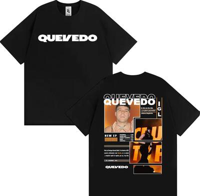 Rapper Quevedo Buenas Noches IGL 2026 Tour Tshirts Unisex Fashion Hip Hop Punk Tshirt ONeck 100 Cotton Oversized T Shirts