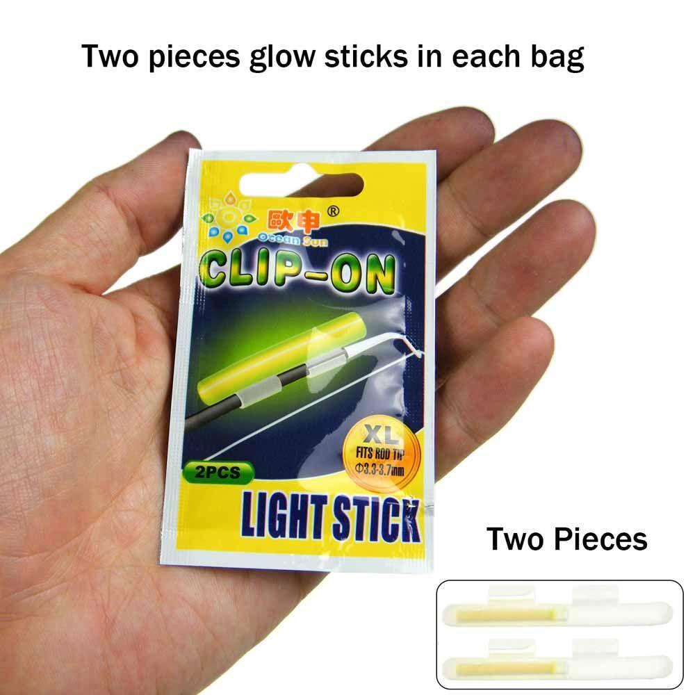 Fluorescent Tackle Clip On Fishing Rod Luminous Fishing Float Lightstick Glow Stick Light Sticks