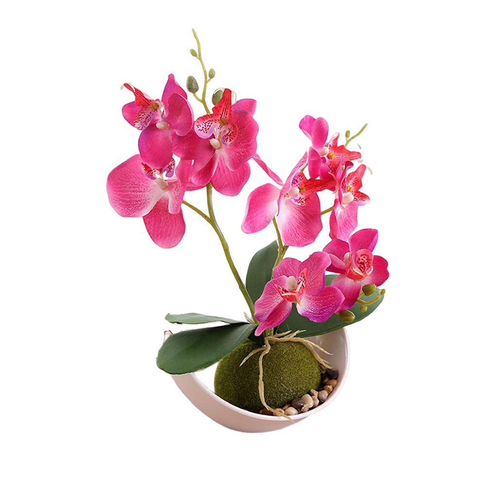 Umělá orchidej, umělá květina, zahradní dekorace, elegantní prostorově úsporná kuchyňská svatební dekorace, domácí samolepky, květiny