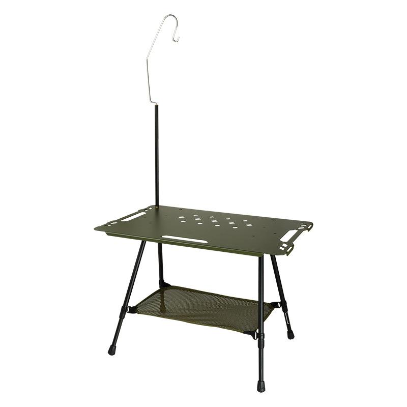 Camping Aluminum Table Alloy Folding Table With Carrying Bag Lightweight Outdoor Desk Picnic Blackened Tactical Table New