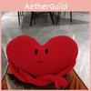 Heart Shaped Red Pillow Plush Toy Cartoon Stuffed Doll Decoration Kids Gift