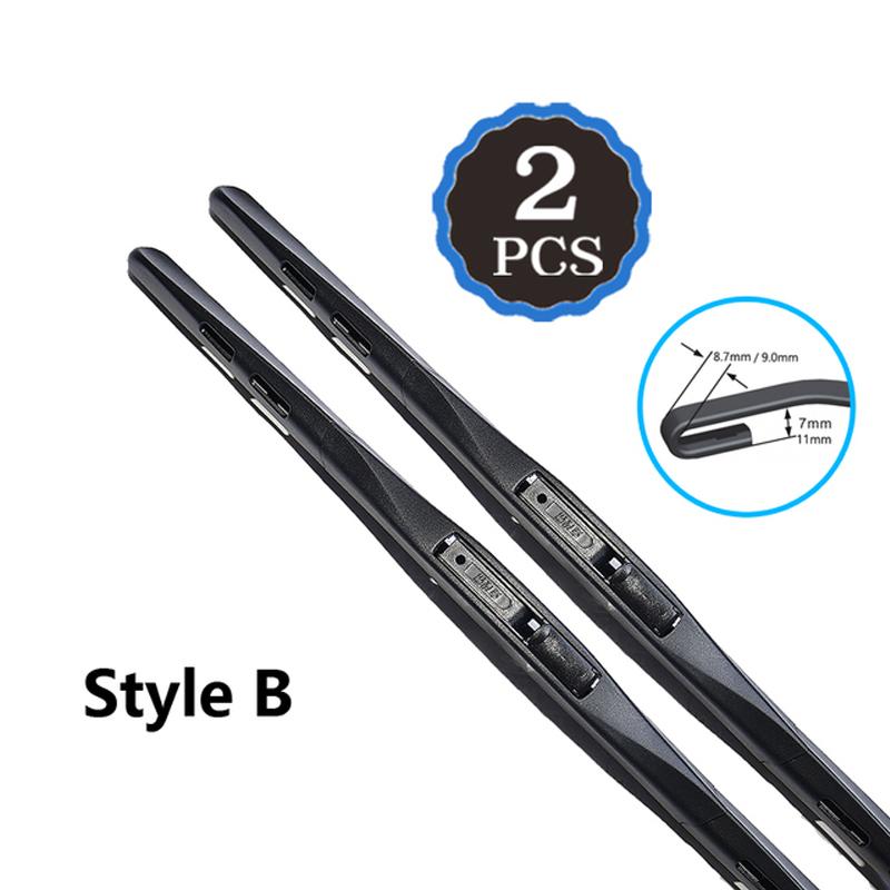 Car Front Windshield Wiper Blades for GMC Yukon XL 2015 2016 2017 2018~ Frameless Durable Rubber Snow Scraping Accessories
