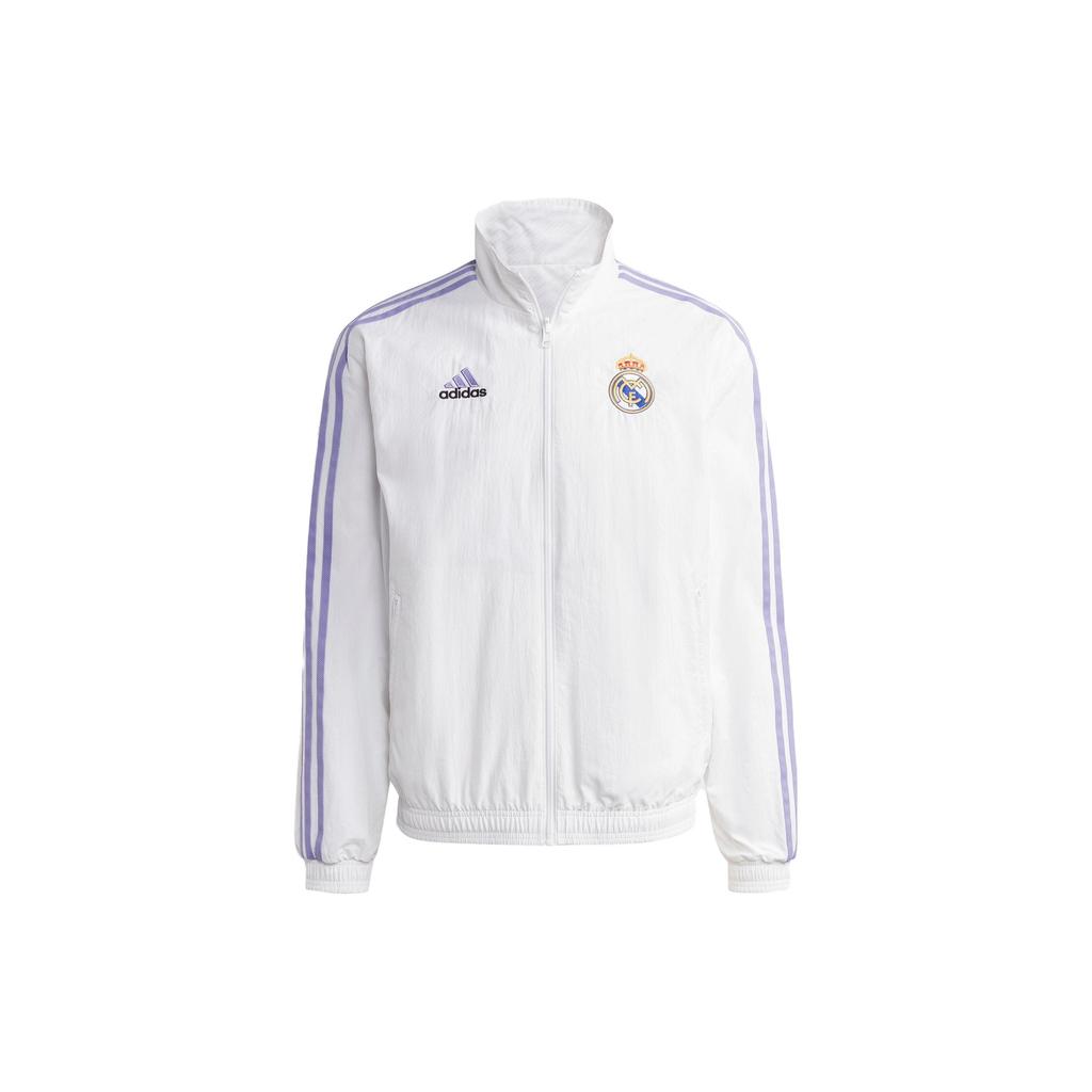 adidas Real Madrid Anthem Reversible Jacket Asia Sizing 'White' Men's HT6458