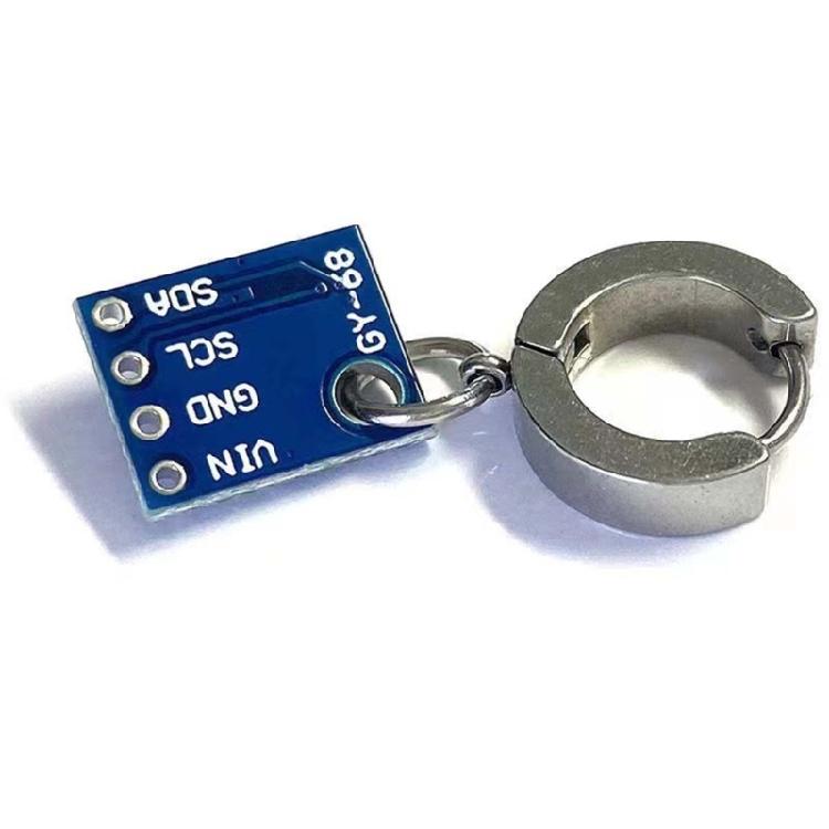 Technology Sense Circuit Board Earrings Punk Trendy Cool Ear Clip Earrings