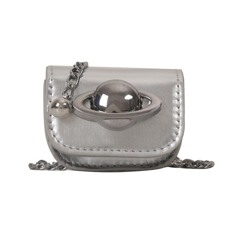 

Adorable Miniature Coin Purse Bag For Girls In Soft Pu Material Available In Stylish Colors срібний