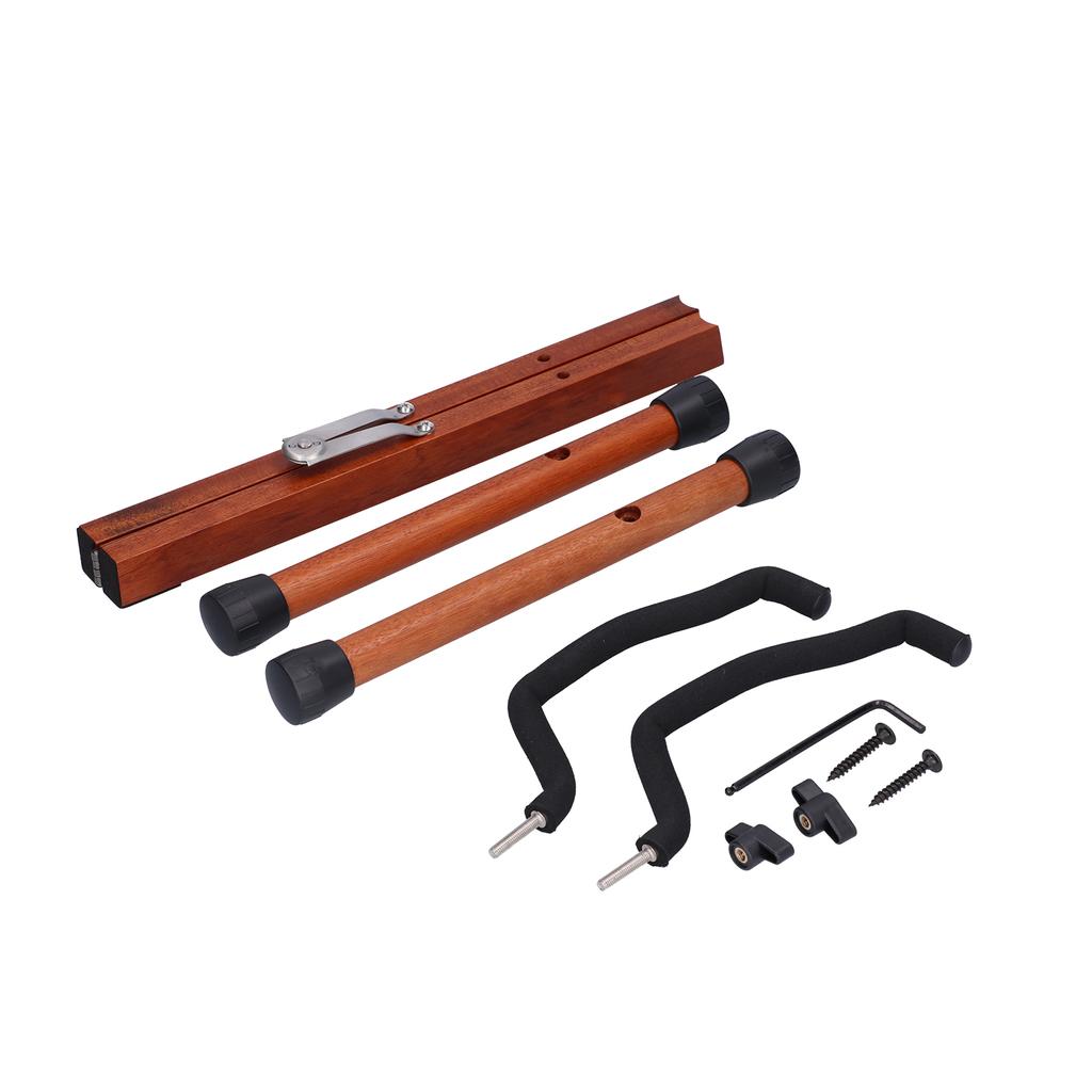 Guitar Stand Wood Holder Folding Adjustable Frame for Acoustic Classic Electric Bass Ukulele