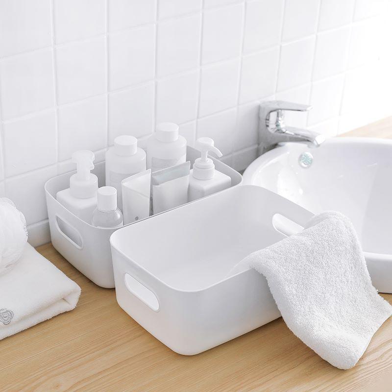 Three Desktop Storage Boxes Sundries Toys Cosmetics Organizer Box Storage Basket Snacks Household Kitchen Storage Box