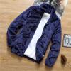 Zipper Closure Side Pockets Fleece Jacket Double Sided Velvet Stand Collar Warm Cardigan