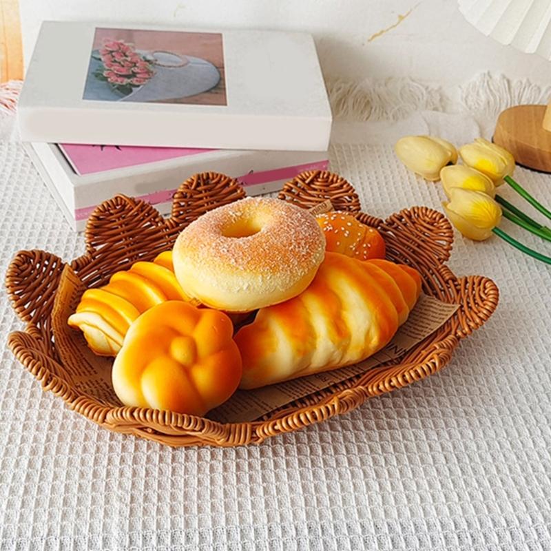 Multifuntional Bread Baskets Stackable Storage Baskets Display Basket Food Storage Basket Fruit Display Bowl for Food