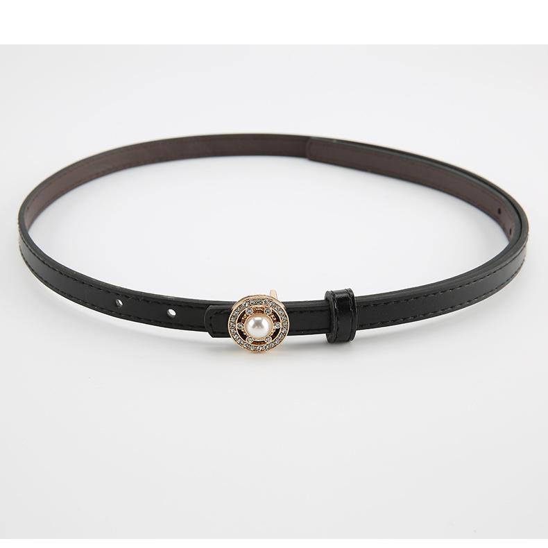 

Belt Versatile And Slimming With Metal Buckle Match Golden