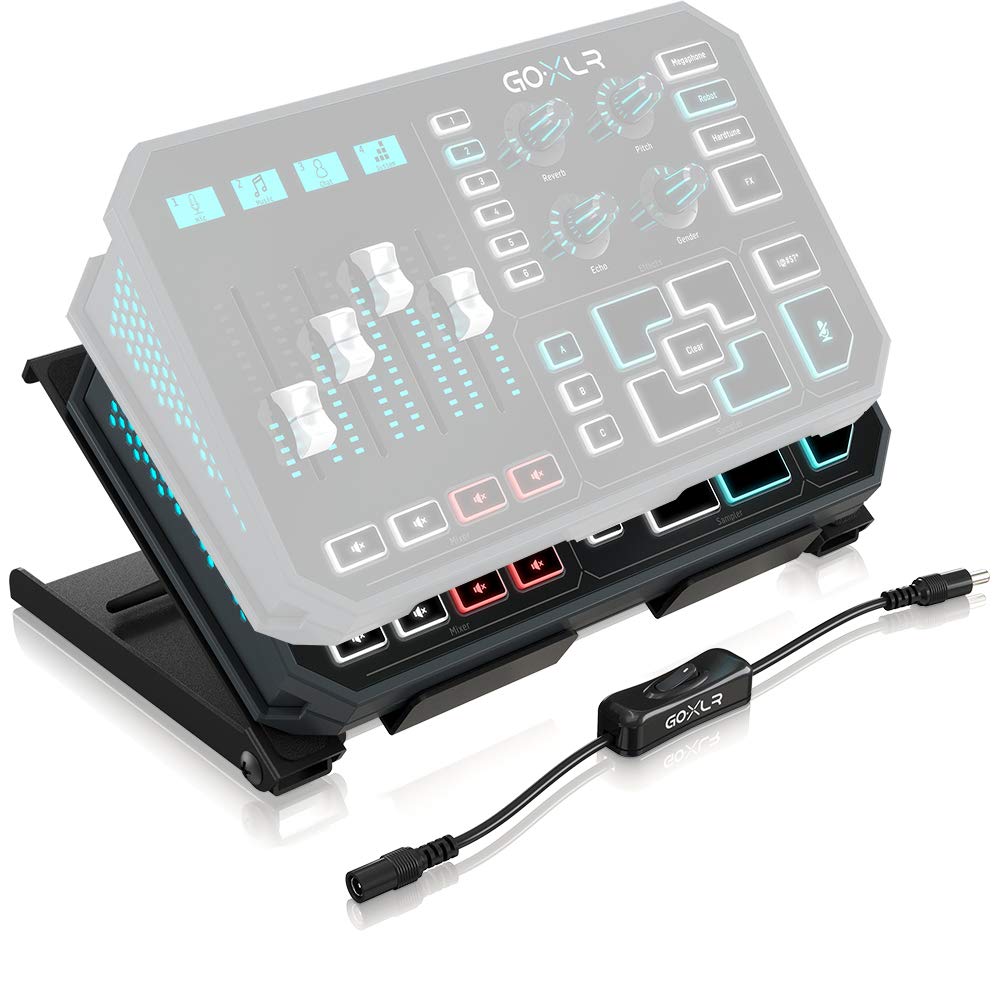 TC Helicon GO XLR Desk Stand with 4 Adjustable Angle Positions and OnOff Switch