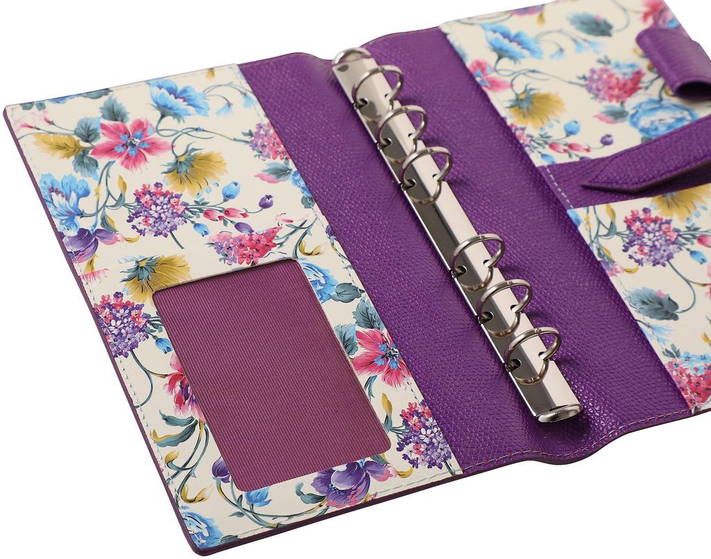 Franklin Planner Botanica Color Noblesse Binder Purple 15mm Pocket 65014