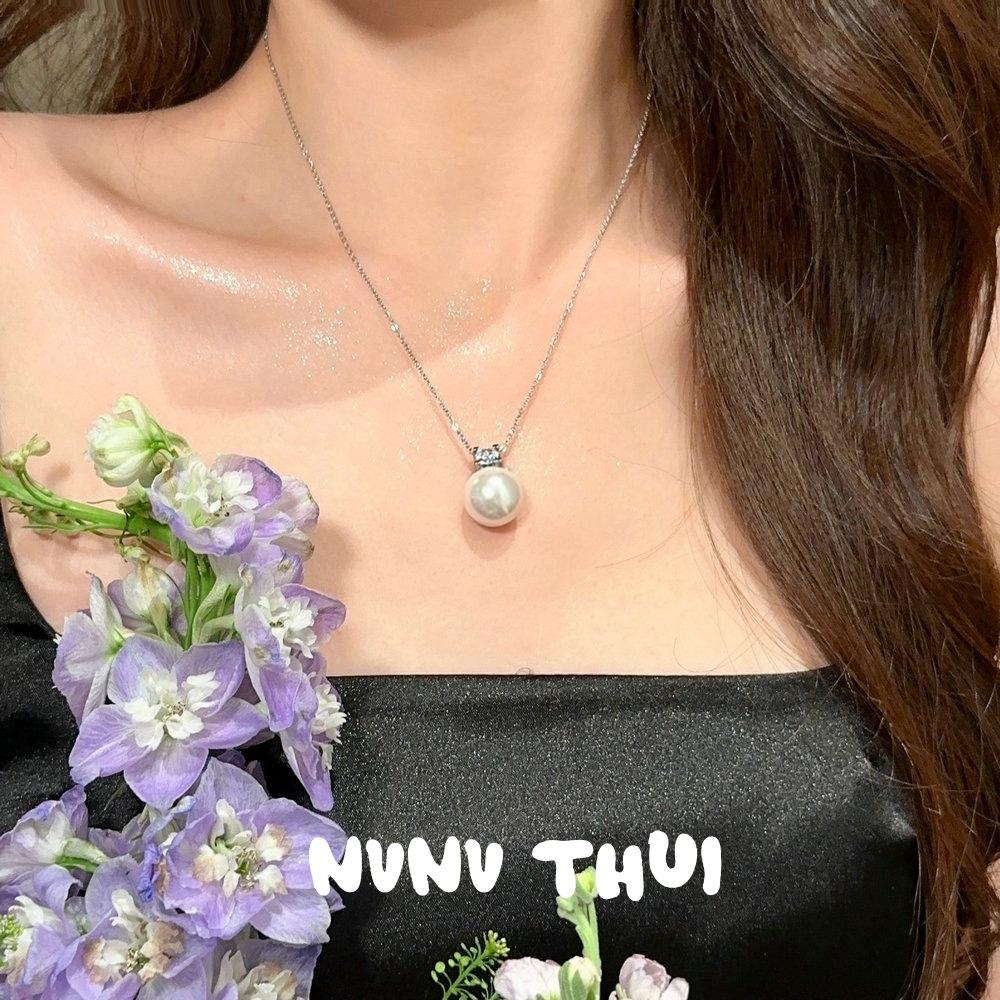 Mermaid Tears Australia White Baby Small Rice Grain 2Mm Millet Bead Pearl Necklace, Tahitian Crown Zircon Bead Collar