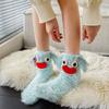 Cartoon Funny Tube Socks Plush Furry Plush Sock Cute Floor Stockings Women  Gifts