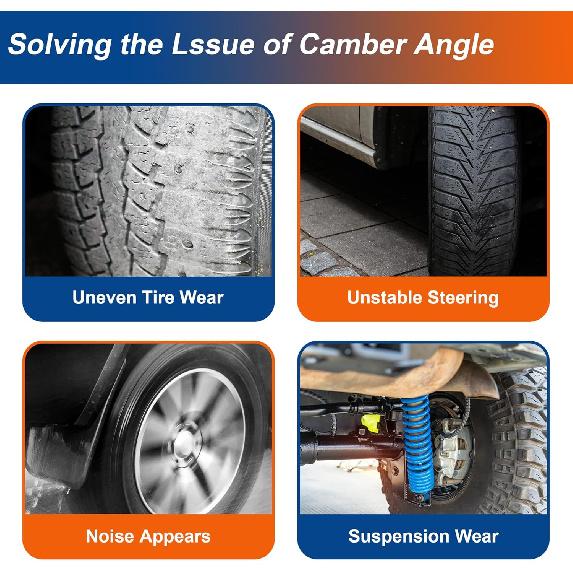 ACROPIX Camber Alignment Bolt Rear Alignment Bolt for Toyota Highlander 2008-2018 for Lexus RX350 2010-2022 with Nuts Washers No.48409-48030