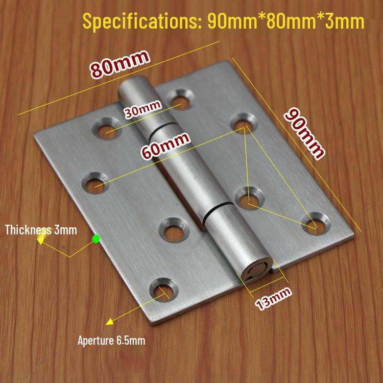 304 Stainless Steel Heavy Duty Industrial Flat Opening Thickened Mechanical Equipment Load-Bearing Hinge