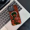 Coque de téléphone XO The W-Weeknd Pour iPhone 17,16,15,14,13,12,11,Pro,XS,Max,Plus,Mini,SE Noir Bonbon Mat Housse antichoc