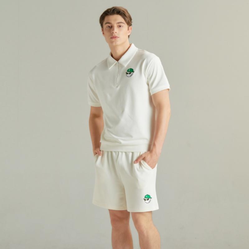 GOXO Sports Fit Shorts White   Model