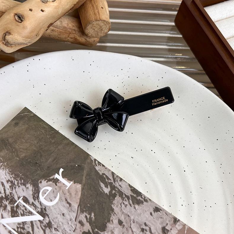 

UXSL Модный бант Заколка для волос Ацетат Цветная заколка Головной убор для женщин Девушек Простые Красивые Заколки Ретро Аксессуары для волос