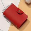 Premium Faux Leather Business Card Holder Wallet with 20 Card Slots, Waterproof, Snap Closure - Ideal for Bank Cards, Credit Cards, IDs, Card Bag