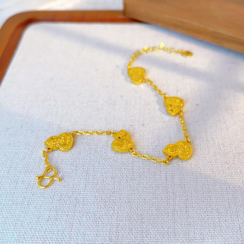 Iskristallkalebasshalsband Dam 24K Guld AU999 - Rent guld iskristallkalebasshalsband, lyckospark, premium jubileumspresent