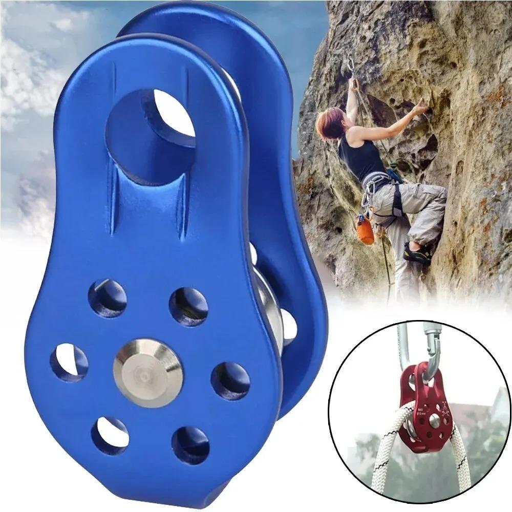 Single Swivel Rope Rock Climbing Pulley Block 12mm Pulley Cableway Accessories Mountaineering