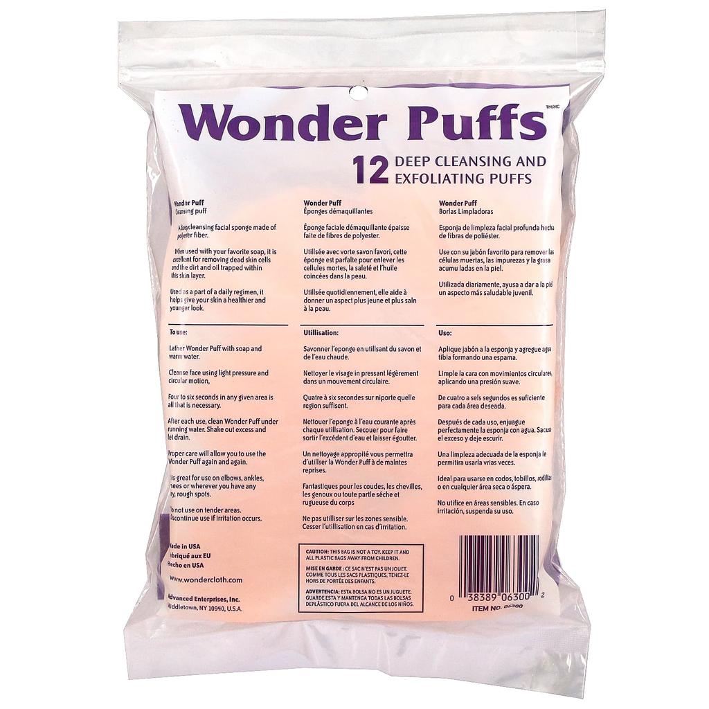 Wonder, Deep Cleansing Puffs, 12 Puffs