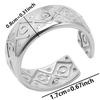 Echtvergoldeter Offener Verstellbarer Ring Echter Stein Edelstahlringe Für Damen Herren Zubehör Geometrischer Schmuck Ringe Geschenk