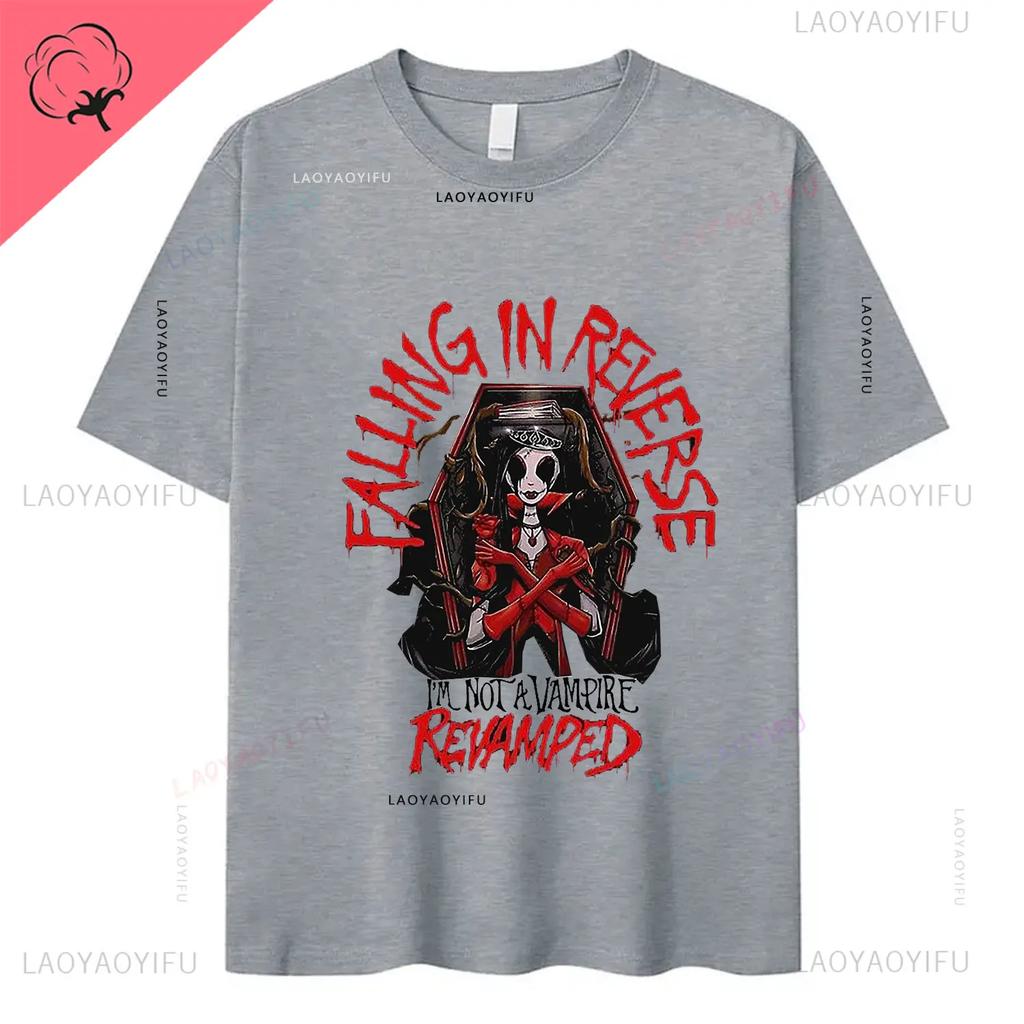 Rock Band Falling In Reverse Official Merchandise The Death Shirt Accessories Men Women Cotton Novelty T-shirt Short Sleeve Tee