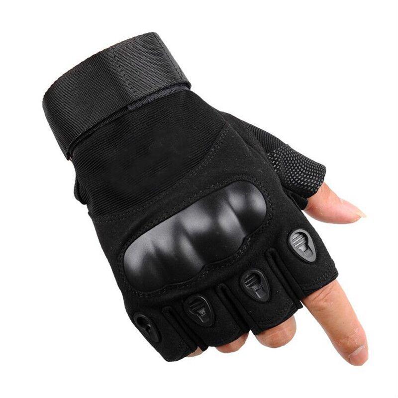 Military fans tactical men's half-finger gloves outdoor mountaineering protection