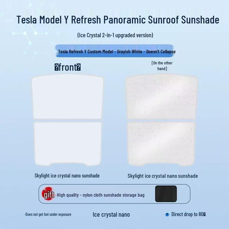 

2026 Tesla Model 3 Sunshade: Heat-Insulating Roof and Sunroof Protection