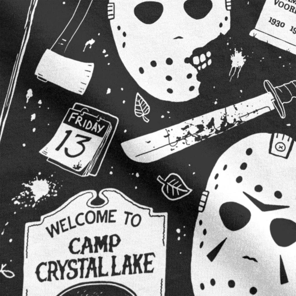 Men Welcome Campers Horror Movie T Shirts 100% Cotton Clothes Awesome Short Sleeve Round Collar Tee Shirt Original T-Shirts