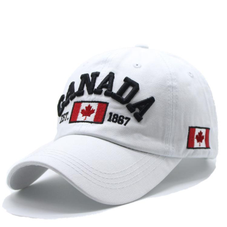 Adjustable CANAD Maple Leaf Embroidered Baseball Hat for Men and Women Couples, Suitable for Outdoor Sports, Leisure, Sunshade
