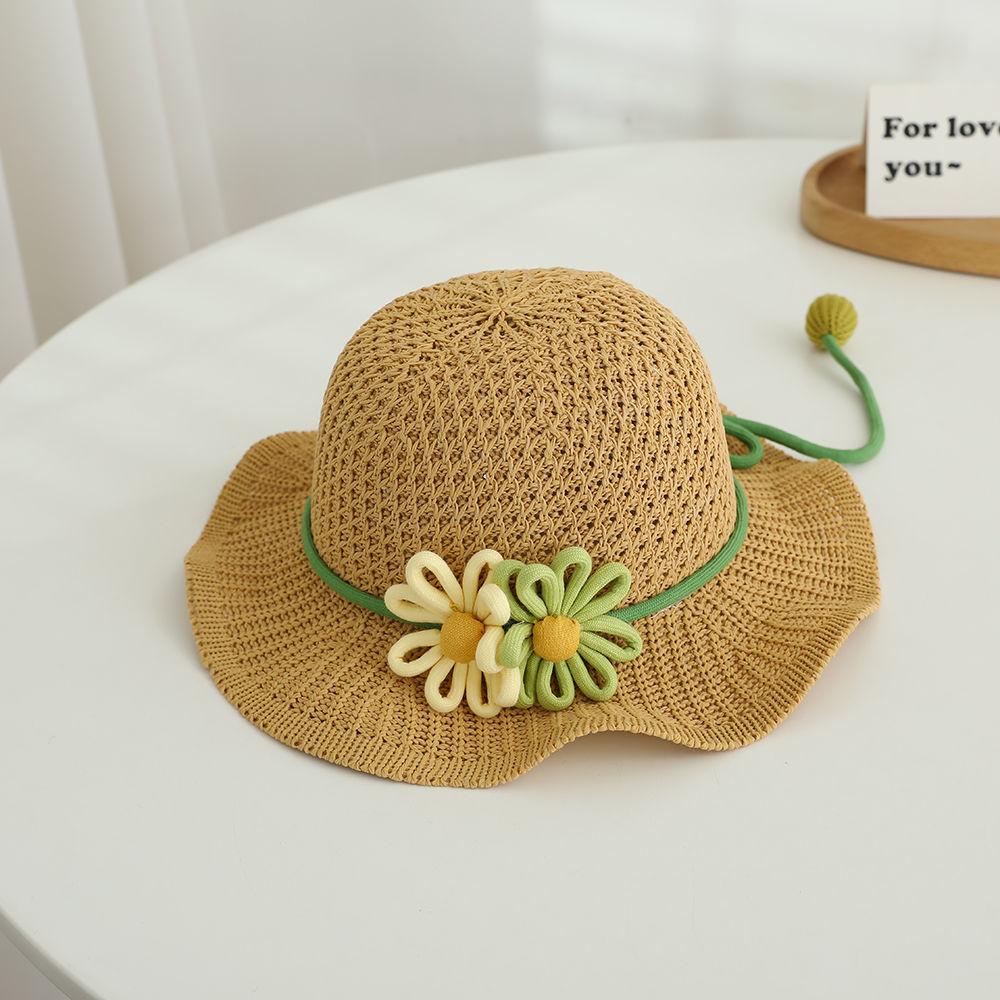 Hatt Sommer Tynn Solskjerm Stråhatt Fiskerhatt Jente Søt Prinsesse Bassenghatt Solhatt