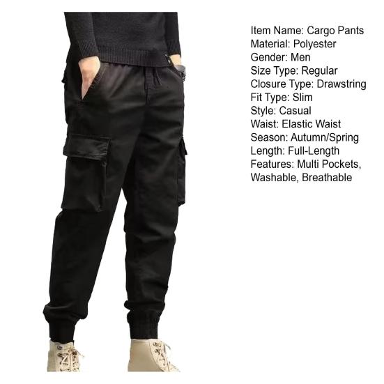 Pantalon De Sport Extensible Léger à Séchage Rapide Pour La Randonnée, La Course à Pied Et Le Cordon De Serrage Avec Poches Zippées Pour Homme, Noir/blanc, T-Petit