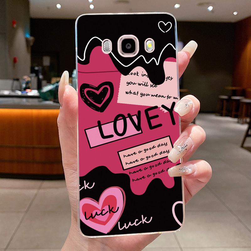 Casing For Samsung Galaxy J5 (2016) SM-J510F / J7 (2016) SM-J710F Soft Cover Luxury Dragon Cute Cool Boys Girls Transparent Case