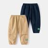Children's Pants New Boys' Casual Trousers Baby Solid Color Labeled Fashion Pants Children's Clothing